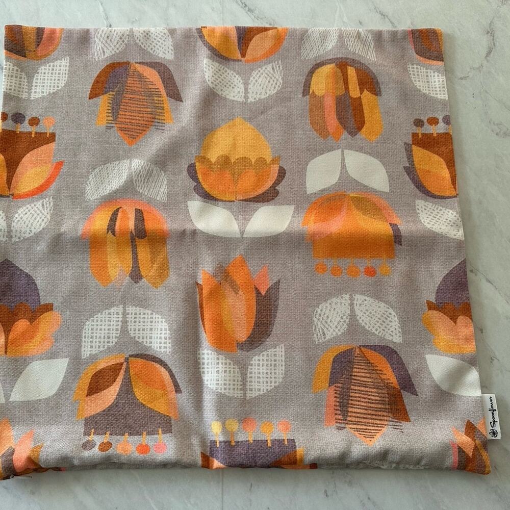 Spoonflower Pillowcover Midcentury Modern Design Floral